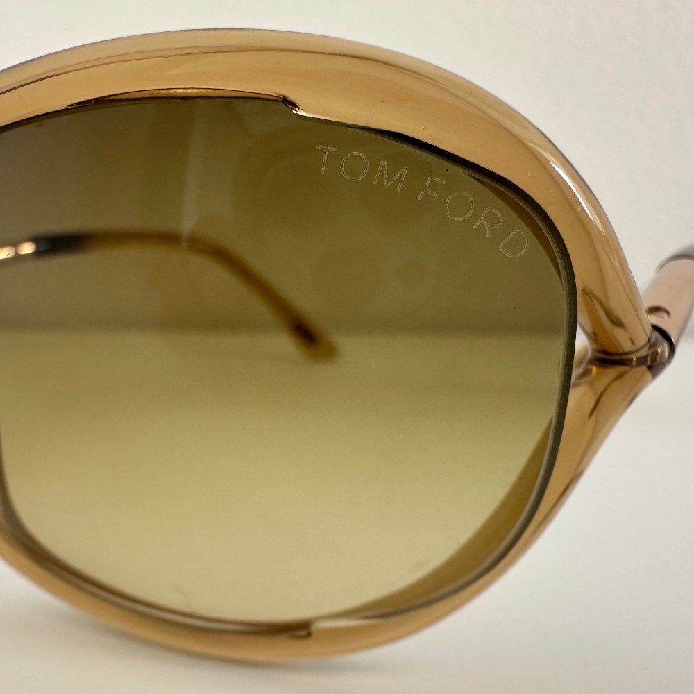 Tom Ford TF8 Jennifer Sunglasses - Tan Gradient 614 - Picture 8 of 11